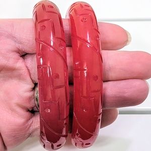 Splendette Classic Midi Magenta Bangles, 2 Available